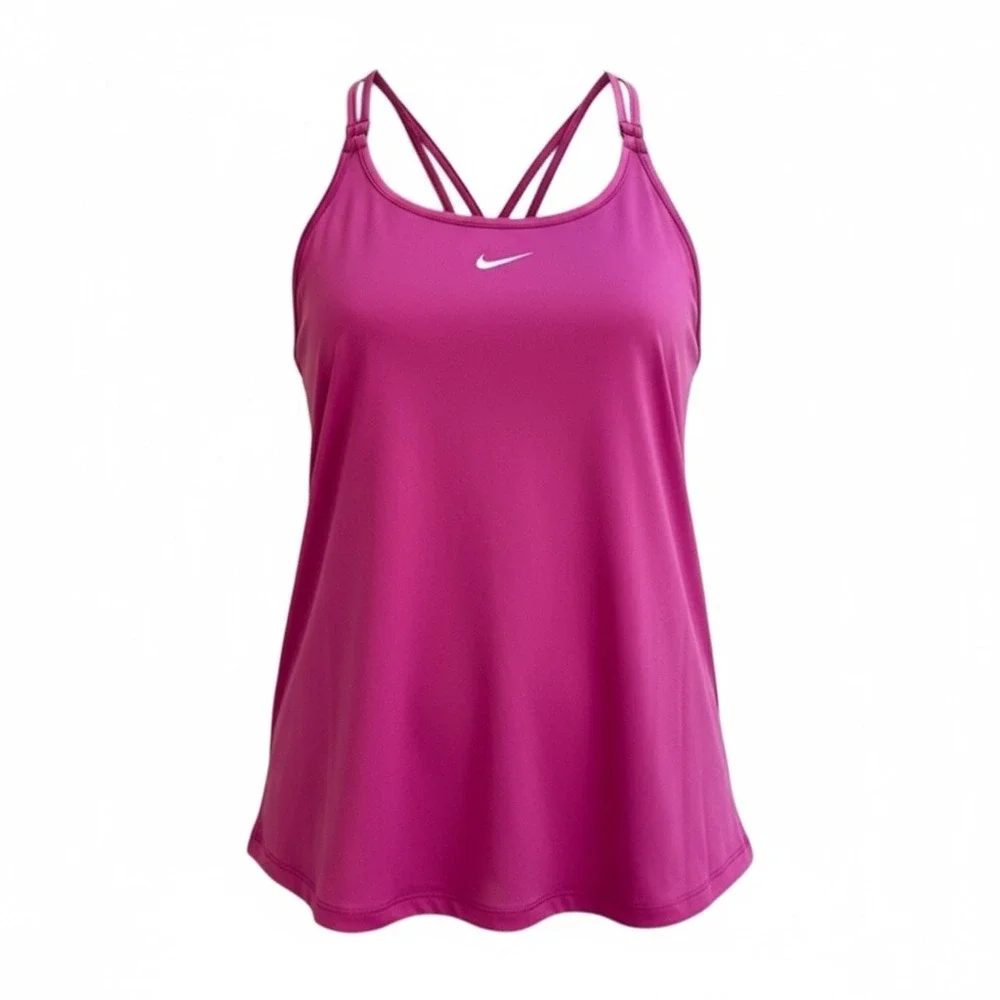 Nike Dri-FIT One Luxe Slim Fit Tank Top 'Viotech' Purple Medium DD4931-503 NEW - Picture 1 of 13